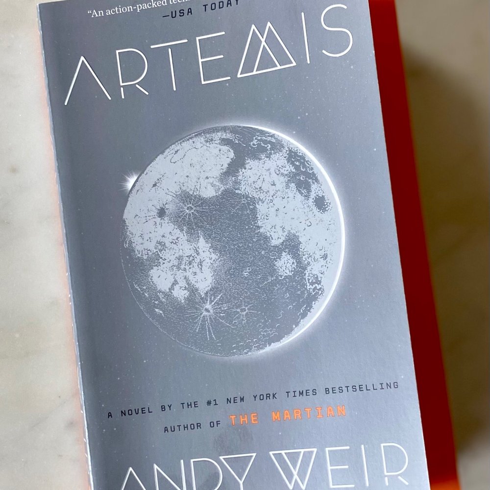 Barnes & Noble - Oceanside - My well-loved copy of Artemis recommended by a helpful employee! Fun reading this during the time of the actual NASA Artemis launch. - Bookstores Near Me - Oceanside, California