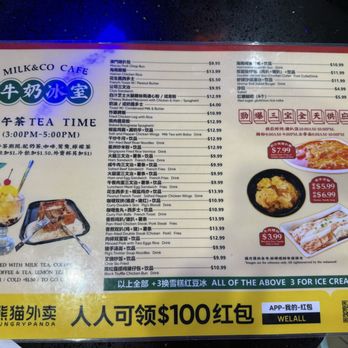 Milk & Co Cafe - Menu (5/24/26) - Chinese Near Me - Monterey Park, California