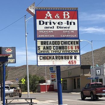 A & B Drive In - Takes a few minutes to drive there but we'll worth it-and easy loop back to interstate. - Burgers Near Me - Truth or Consequencs, New Mexico