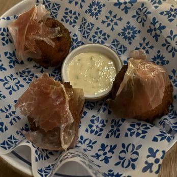 Douro - Hush puppy with prosciutto - Portuguese Near Me - Portland, Maine