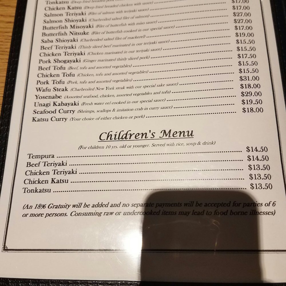 Restaurant Miwa - Dinner menu - Japanese Near Me - Hilo, Hawaii Restaurant Miwa - Dinner menu - Japanese Near Me - Hilo, Hawaii