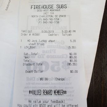 Firehouse Subs - Fast Food Near Me - Charleston, South Carolina