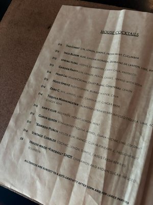 Menu photo 2 Vintage Sofa Bar Winston-Salem, NC