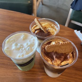 Rny Coffee Studio - Matcha Cream Top - Cloud (Left) & Vienna Latte (Right) - Cafes Near Me - Los Angeles, California Rny Coffee Studio - Matcha Cream Top - Cloud (Left) & Vienna Latte (Right) - Cafes Near Me - Los Angeles, California