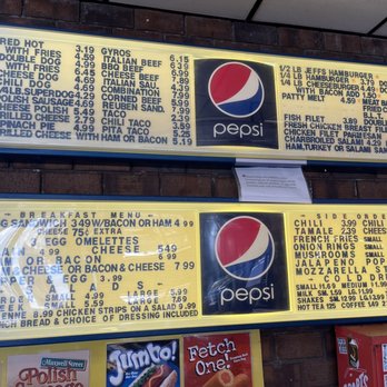Jeff's Red Hots - Menu - Hot Dogs Near Me - Chicago, Illinois