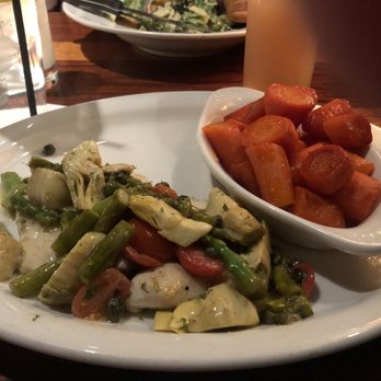 Charleston's - Chicken Marsala, missing the angel hair pasta with a side of glazed carrots - American Near Me - Mesa, Arizona
