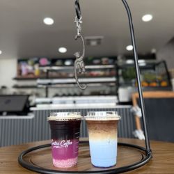 Purple Rice Whisper and Pampas Blue Coco