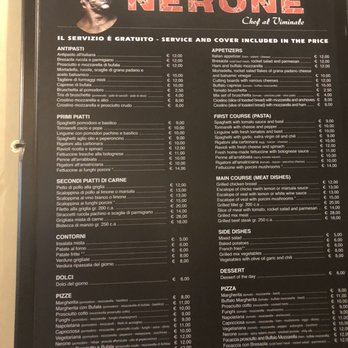 Nerone - Menu - Roman Near Me - Rome, RM