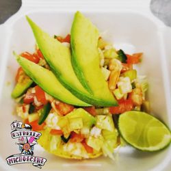 La Estrella Michoacana - Tostada de ceviche,simple and tasty.....