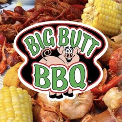 Big Butt BBQ - Big Butt BBQ promo photo with ribs, low country boil and pulled pork.