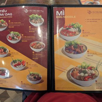 Hu Tieu My Tho - Menu as of 5/25/2026, photo 3 of 7. More rice noodles (hu tieu) and egg noodles (mi). - Vietnamese Near Me - Norcross, Georgia
