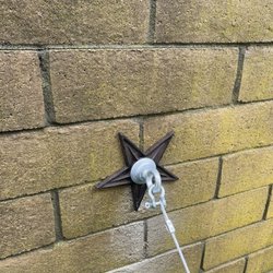 McFadden-Dale Industrial Hardware - Finished star wall anchor close up.