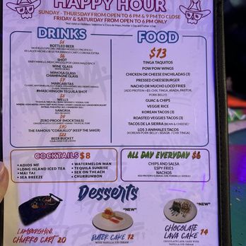 Tempo Cantina - Happy hour menu - New American Near Me - Brea, California