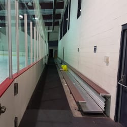 Ice Zone - Another shot of the seating for the Olympic rink. The front bench is unusable because if you sit there you can't see over the boards.