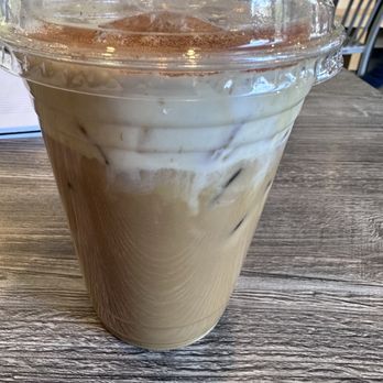 Butter Cafe & Bakery - Vanilla latte with banana cold foam - Breakfast & Brunch Near Me - Upland, California Butter Cafe & Bakery - Vanilla latte with banana cold foam - Breakfast & Brunch Near Me - Upland, California