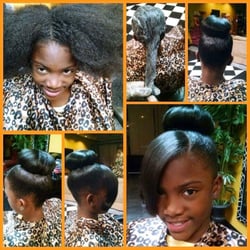 First time relaxer? Leave it to us. Bring in your little sweetheart. We'll make her smile! #MsNeiky