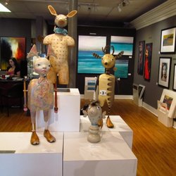 Art Uptown Gallery - The display of sculptures and paintings on exhibit changes monthly