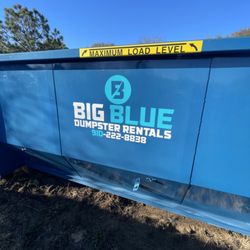 Big Blue Dumpster Rentals - 21 Yard Dumpster