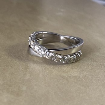 Virag Jewelers - diamond crossover custom designed ring - Jewelry Near Me - Evanston, Illinois Virag Jewelers - diamond crossover custom designed ring - Jewelry Near Me - Evanston, Illinois