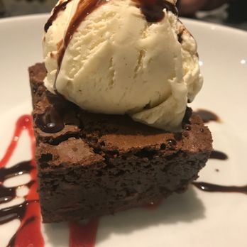 The Twisted Fork - Chocolate brownie with ice cream - New American Near Me - Reno, Nevada The Twisted Fork - Chocolate brownie with ice cream - New American Near Me - Reno, Nevada