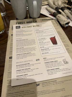 Menu photo 1 First Watch Ann Arbor, MI