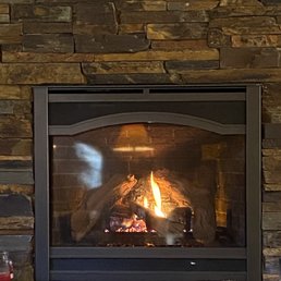 Heat & Glow fireplace - a ton of heat (if you want it) and great ambiance!