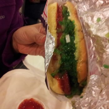 Burger Fi - Kobe Dog with Relish - Burgers Near Me - Leesburg, Virginia Burger Fi - Kobe Dog with Relish - Burgers Near Me - Leesburg, Virginia