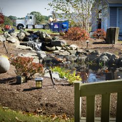 Outside Sitting Area At Our Pond