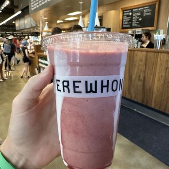 Erewhon - "Hailey Bieber" strawberry glaze smoothie - Grocery Near Me - Calabasas, California