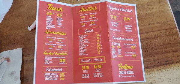 Menu photo 7 Taqueria 2 Potrillos Riverside, CA
