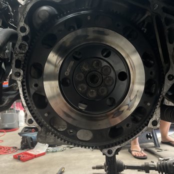 ANA Auto Lube N Tune - Flywheel covered in oil or grease causing a clutch slip - Auto Repair Near Me - Anaheim, California