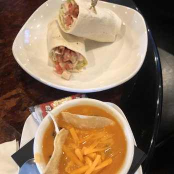 Palette, an American Eatery - Chicken wrap and chicken tortilla soup - New American Near Me - Warsaw, Indiana