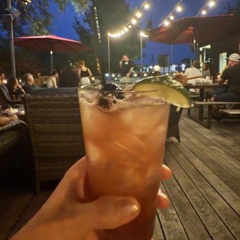 Nate's - Marciano cherry muddled mezcal margarita - Cocktail Bars Near Me - Buda, Texas