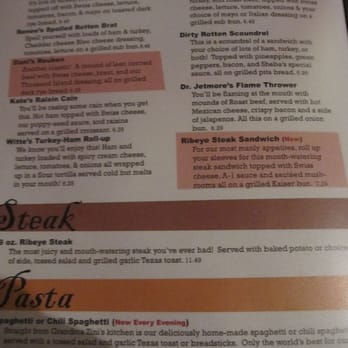 Little Sheba's - menu with Dirty Rotten Scoundrel - American Near Me - Richmond, Indiana