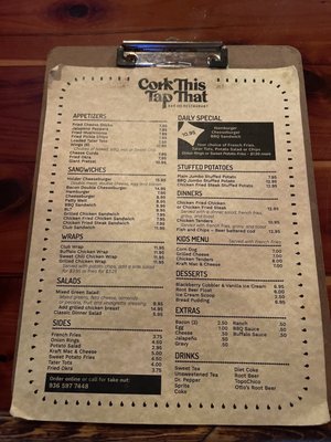 Menu photo 4 Cork This Tap That Montgomery, TX