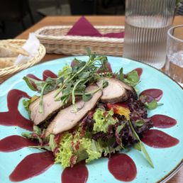 This was today's lunch duck salad