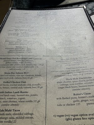 Menu photo 8 Redwood Cafe Cambria, CA