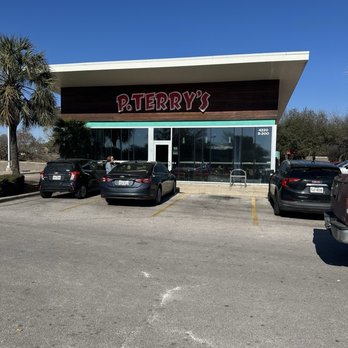 P. Terry's Burger Stand - View of the front of the restaurant. - Fast Food Near Me - Austin, Texas