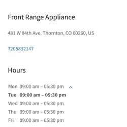 Front Range Appliance