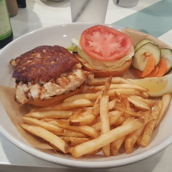 Matt's Fish Camp Bethany - Delmarva Grilled Chicken!! Sooooo filling!! A juicy grilled chicken breast covered by a layer of crabcake! - Seafood Near Me - Bethany Beach, Delaware Matt's Fish Camp Bethany - Delmarva Grilled Chicken!! Sooooo filling!! A juicy grilled chicken breast covered by a layer of crabcake! - Seafood Near Me - Bethany Beach, Delaware