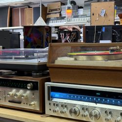 Barracks Trading Post - Many turntables also on display.