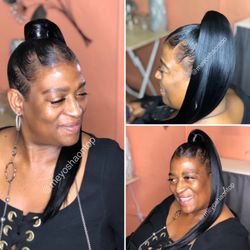 Dream Hair Salon by Me Me - Slick ponytail with swoops!!