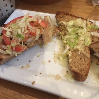 Chili's - "Chicken avocado bacon" sandwich; no avocado and notice the "spring mix" which is wilted iceberg lettuce - American Near Me - Waterbury, Connecticut