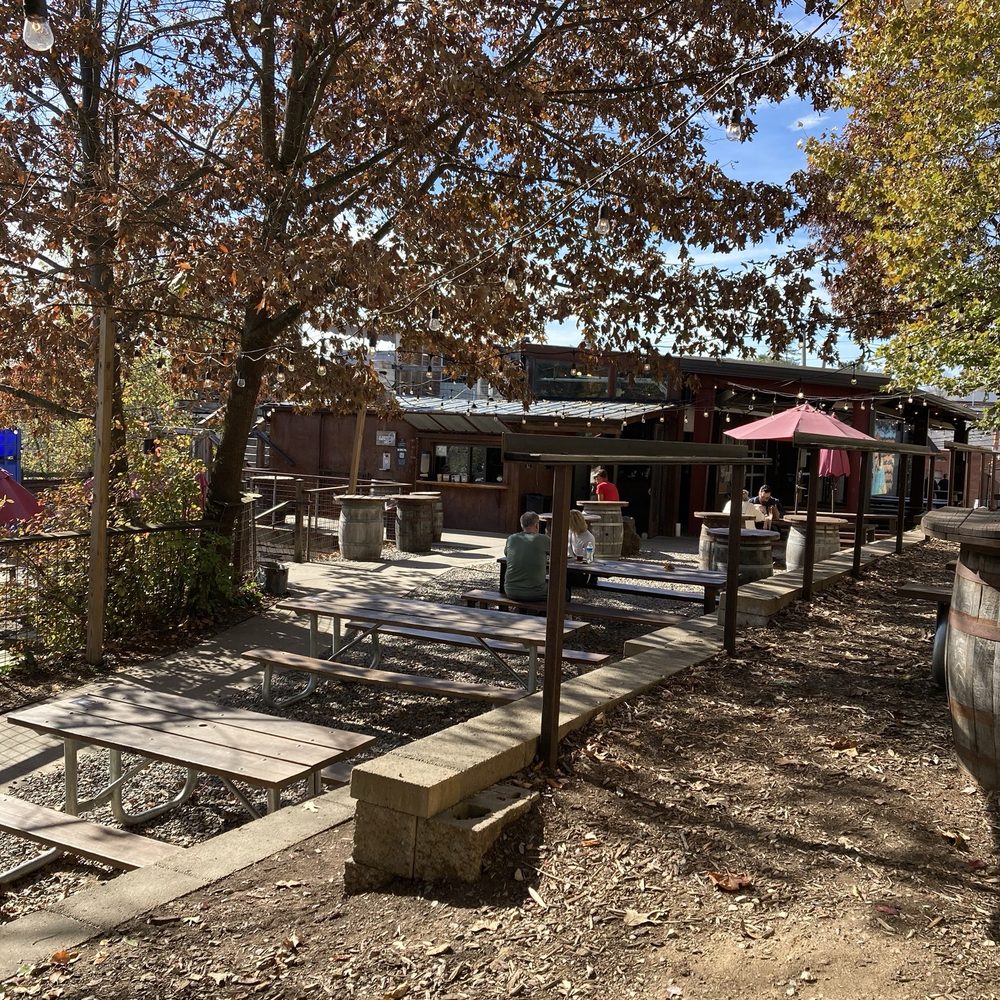 Burial Beer - Beer garden, so many small books so sit or stand and enjoy a beer with friends - Breweries Near Me - Asheville, North Carolina