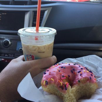 Dunkin' - Iced latte and a free donut. Thank you! - Donuts Near Me - Gwynn Oak, Maryland