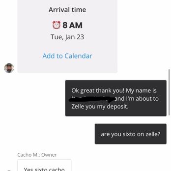 Cacho Movers - CONFIRMATION that I sent it to the right person. - Movers Near Me - Katy, Texas