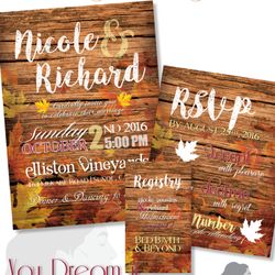 Dream-It Design - Custom designed wedding invitations.  Have an event coming up?  Allow a professional to design it for you!