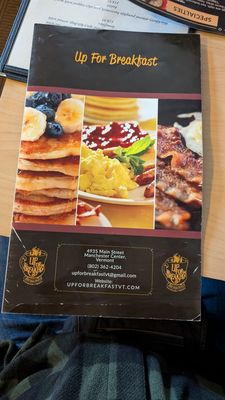 Menu photo 3 Up For Breakfast Manchester Center, VT