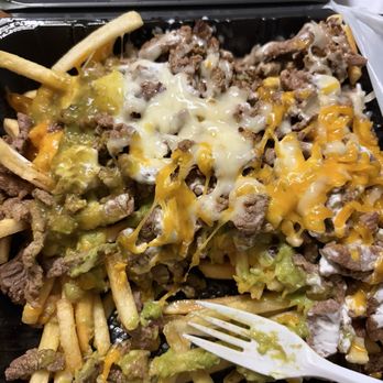 Albert’s Mexican Food - Half eaten Carne Asada Super Fries - Mexican Near Me - El Monte, California