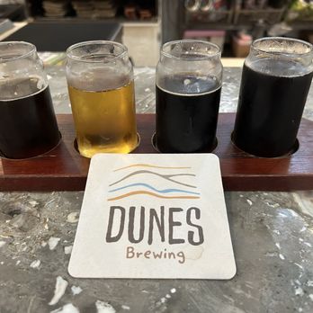 Dunes Brewing - Flight of Brews. - Breweries Near Me - Port Orange, Florida Dunes Brewing - Flight of Brews. - Breweries Near Me - Port Orange, Florida
